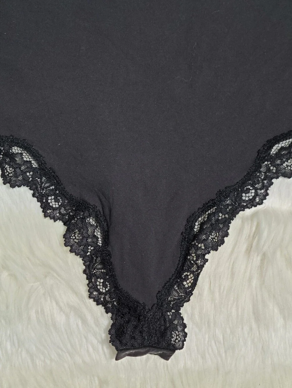 SKIMS Fits Everybody Lace Cami Bodysuit Black Onyx Women XL NEW - Picture 3 of 6